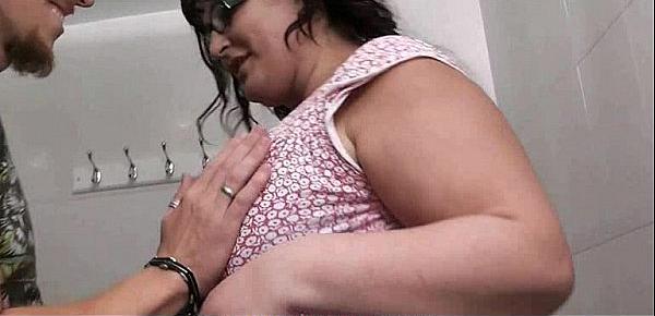  Picked up BBW is fucked in the public restroom